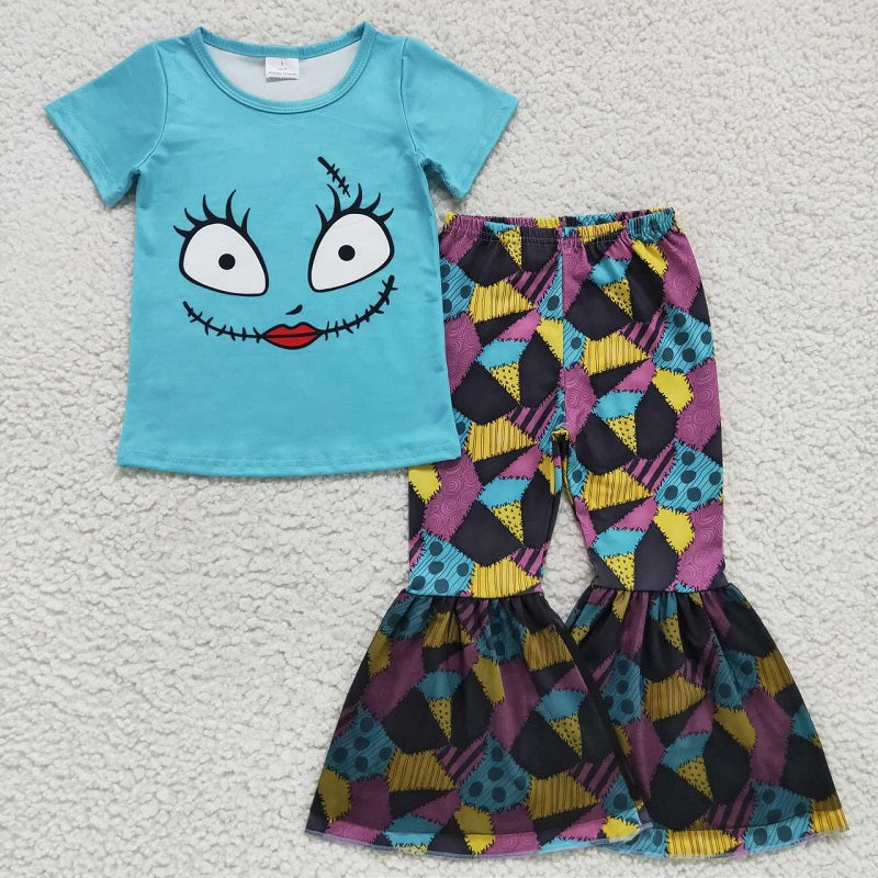 GSPO0821 Kids Girls Nightmare Halloween Outfit