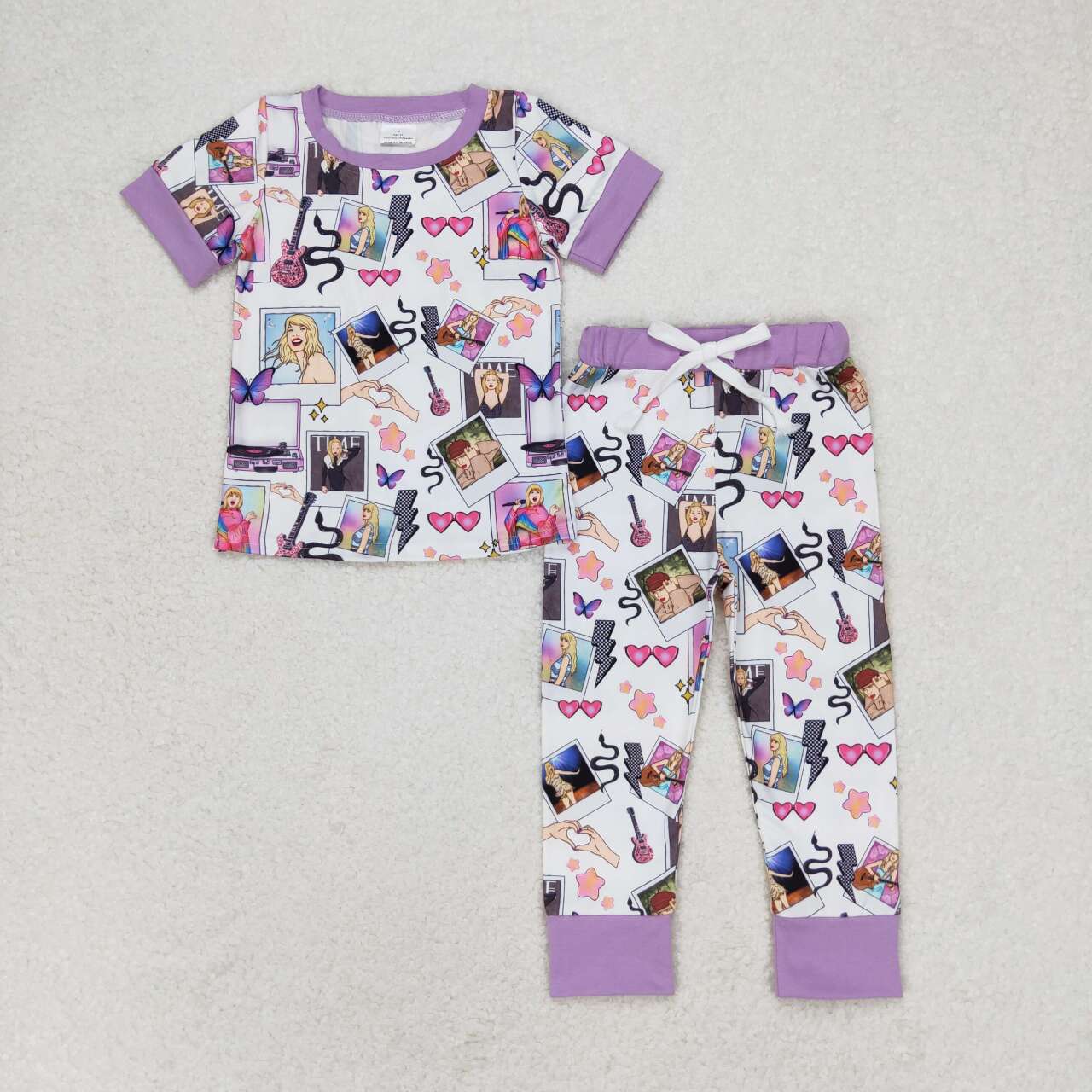 GSPO1492 Baby Girls summer Pajama Set