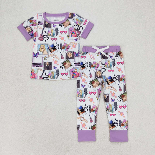GSPO1492 Baby Girls Pop Singer Swift Pajama Set