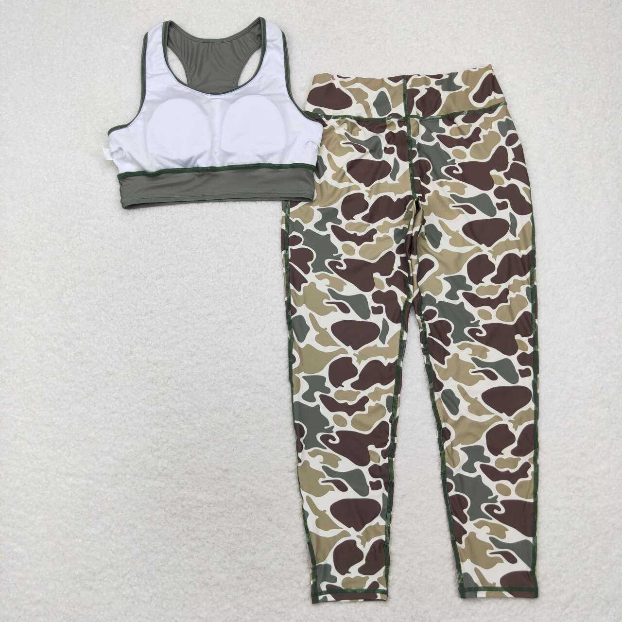 GSPO1665 adult clothes camouflage adult woman yoga wear