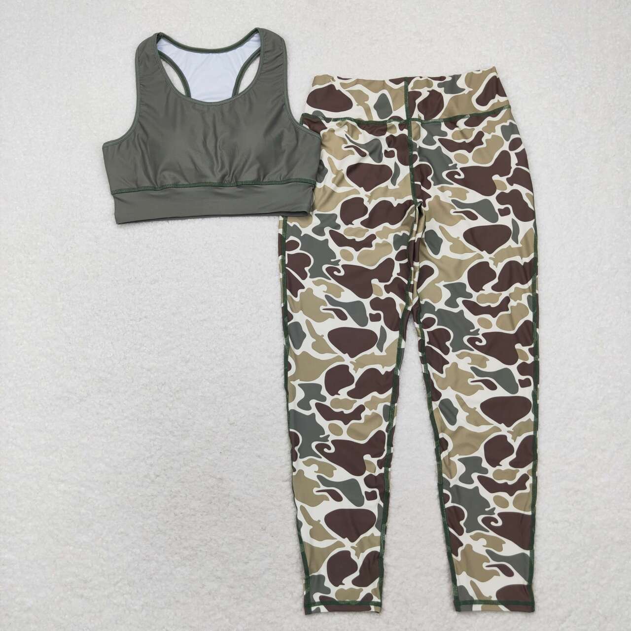 GSPO1665 adult clothes camouflage adult woman yoga wear