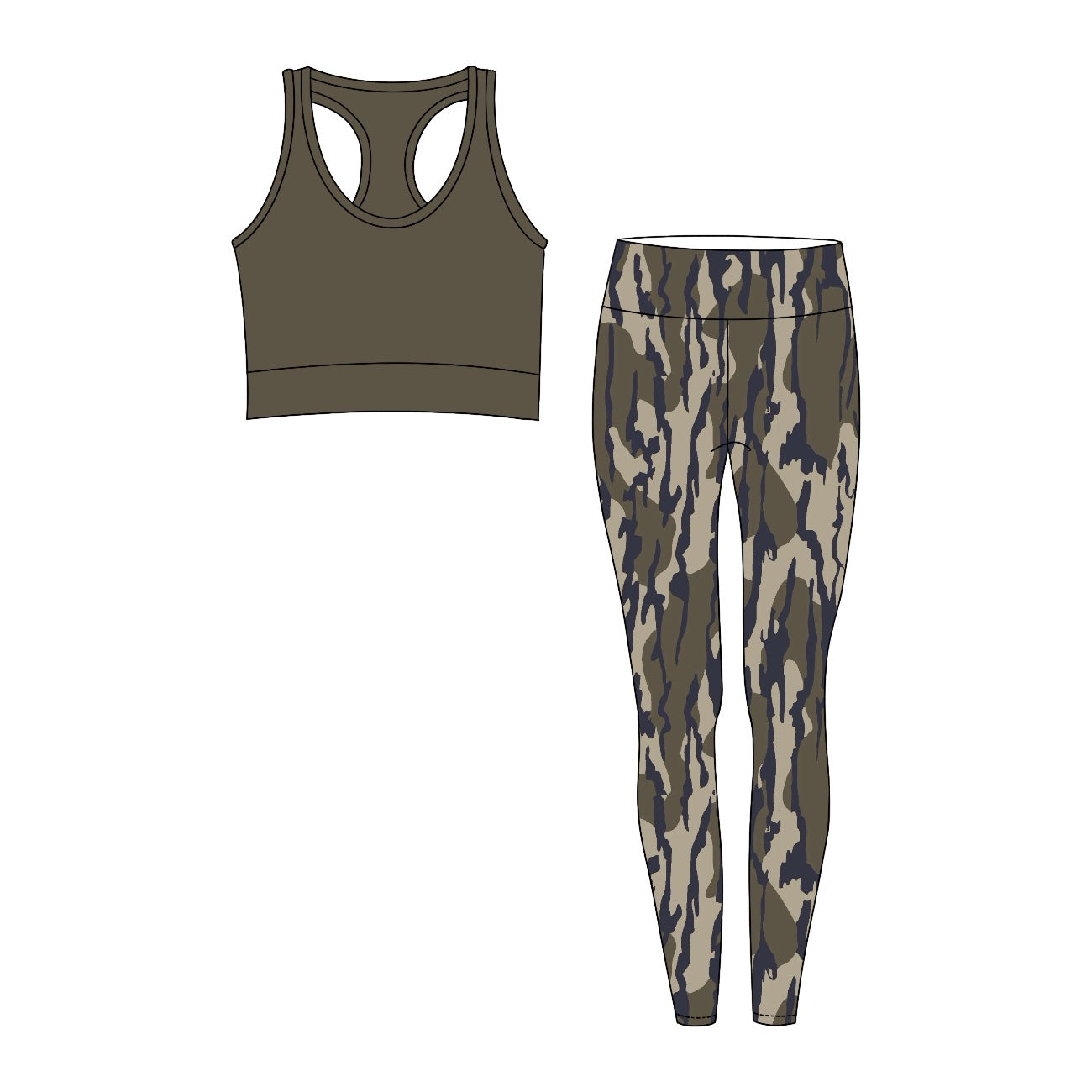 GSPO1666 adult clothes camouflage adult woman yoga wear