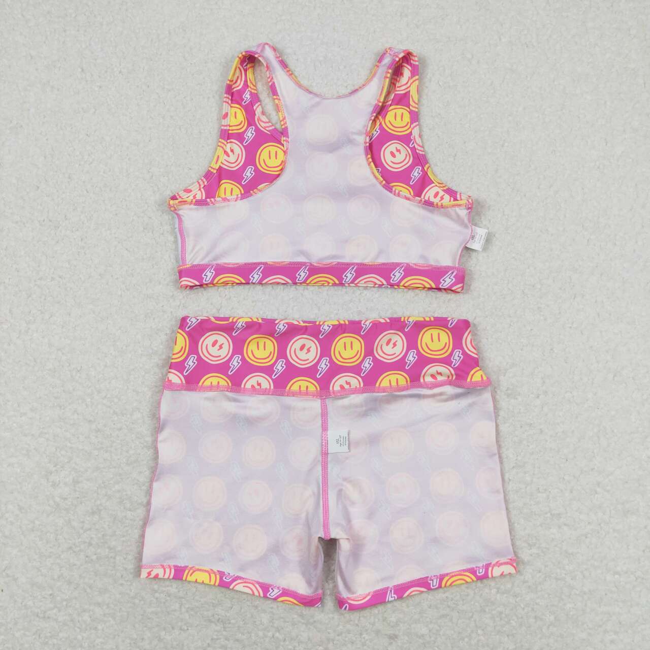 GSSO0904 Lightning rose red sleeveless shorts suit