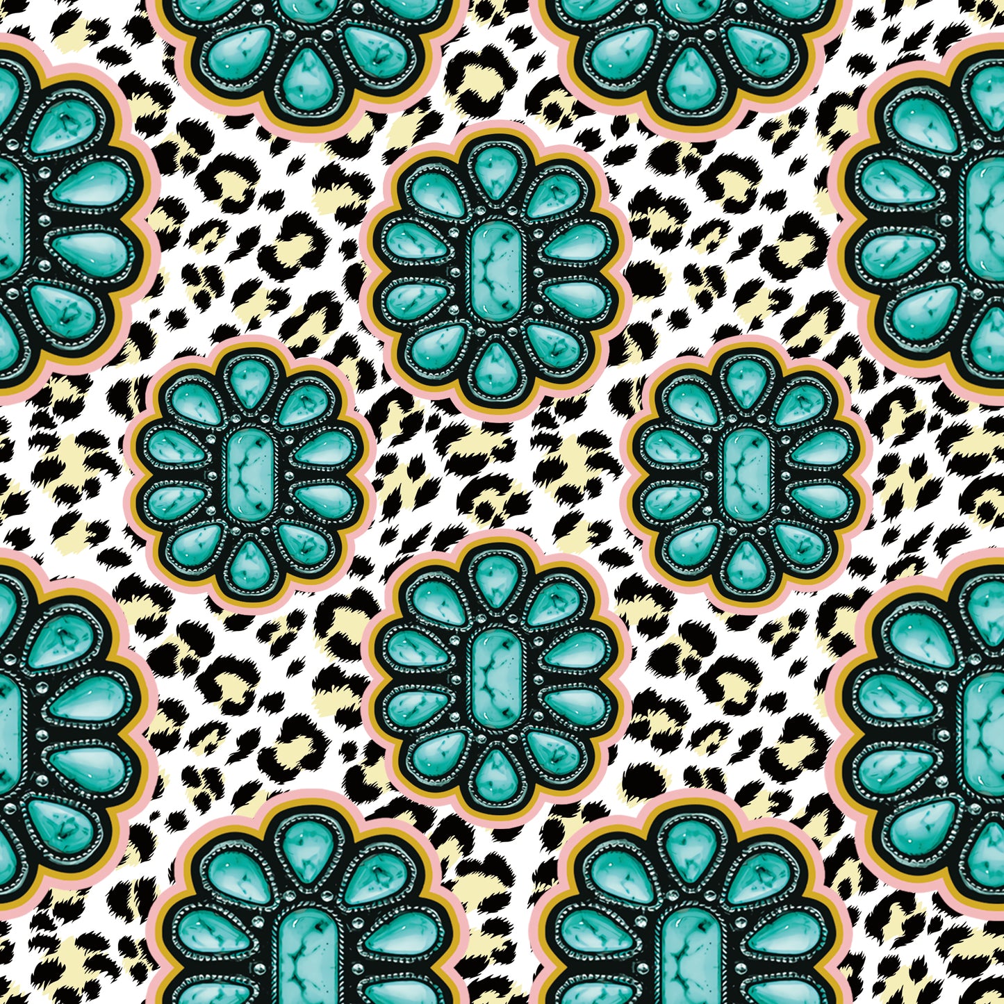 presale GSSO1349 Gem leopard print short sleeve shorts set