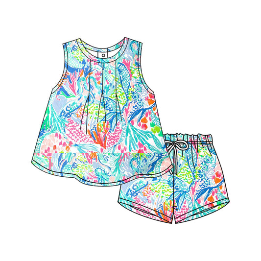preorder GSSO1750   Seagrass Sleeveless Shorts Set  2024 12.10