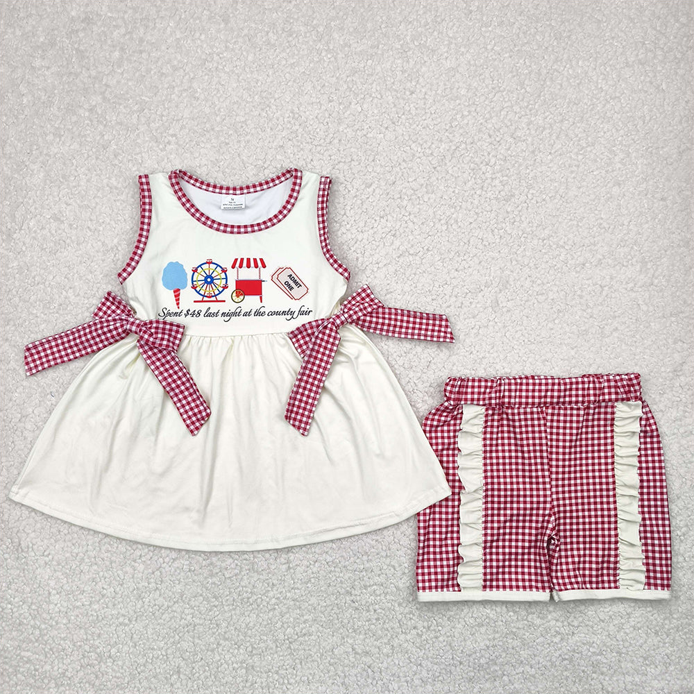 GSSO2518  country fair shorts set