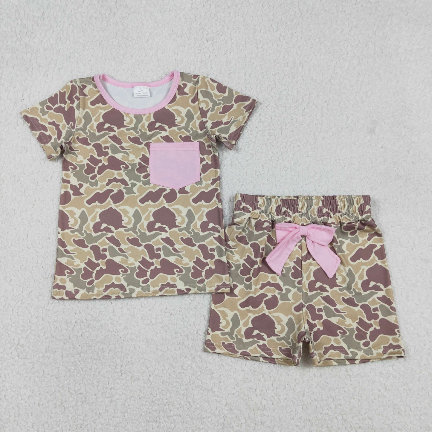 camo shorts set toddler girl clothing