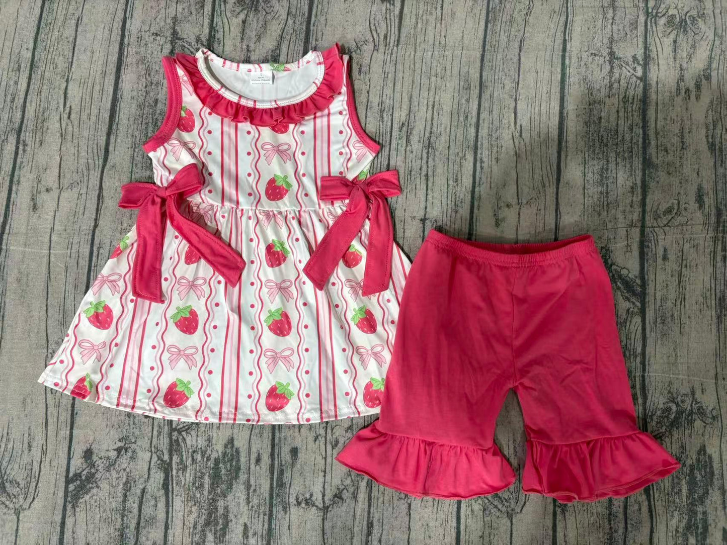 Pre order strawberry shorts set