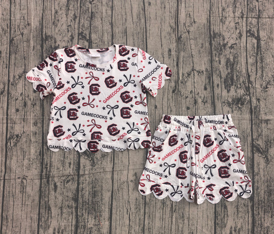 Pre order team scallop shorts set