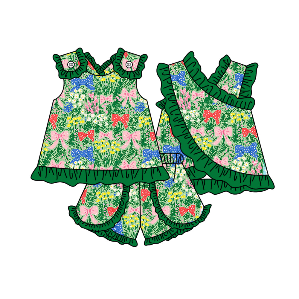 Pre order strap art coquette shorts set girls clothes
