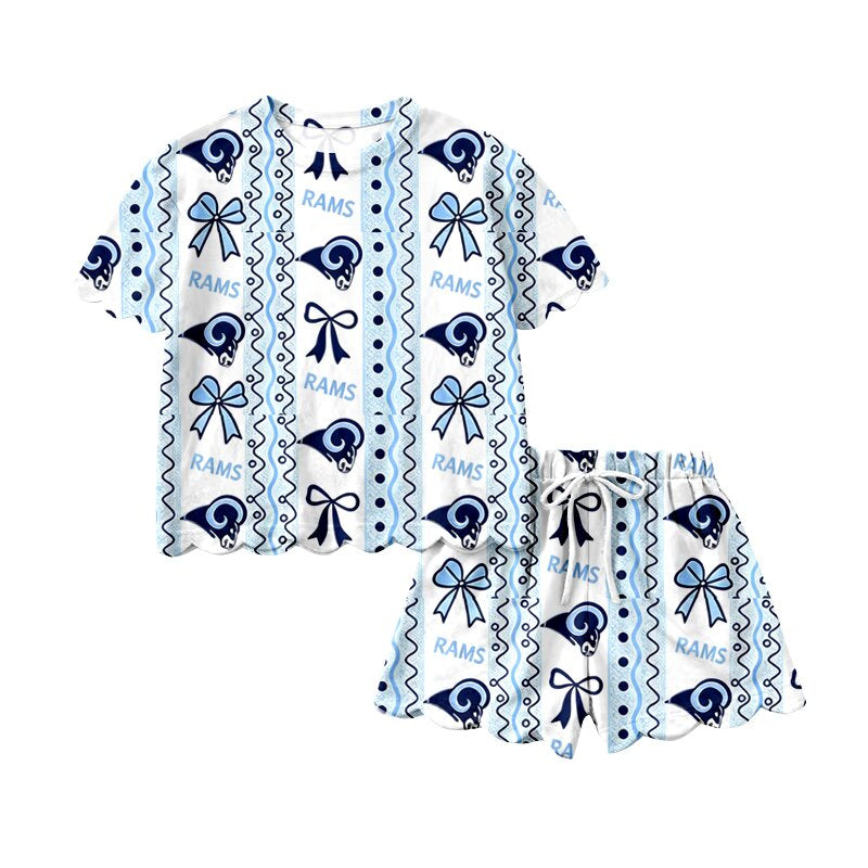 Pre order team scallop shorts set