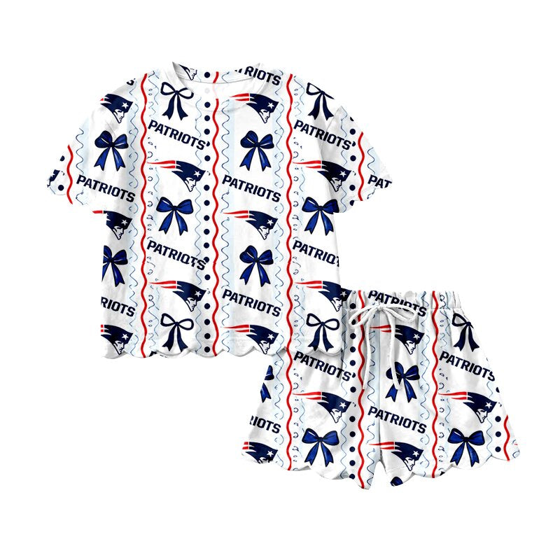 Pre order team scallop shorts set