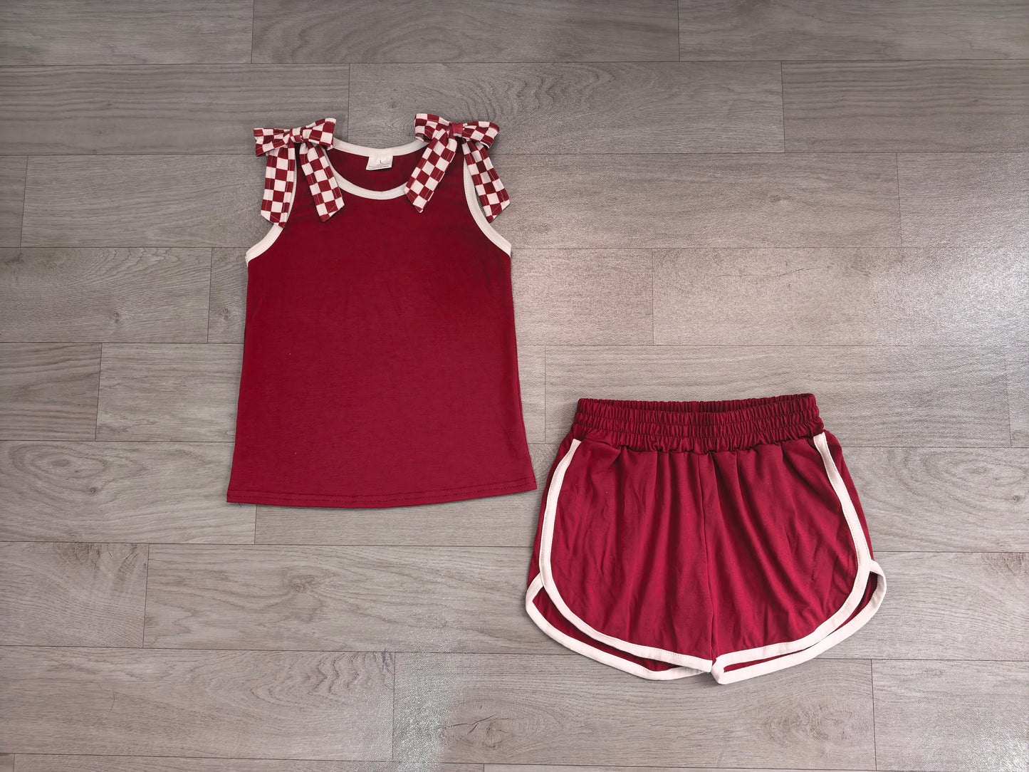 Pre order bow shorts set