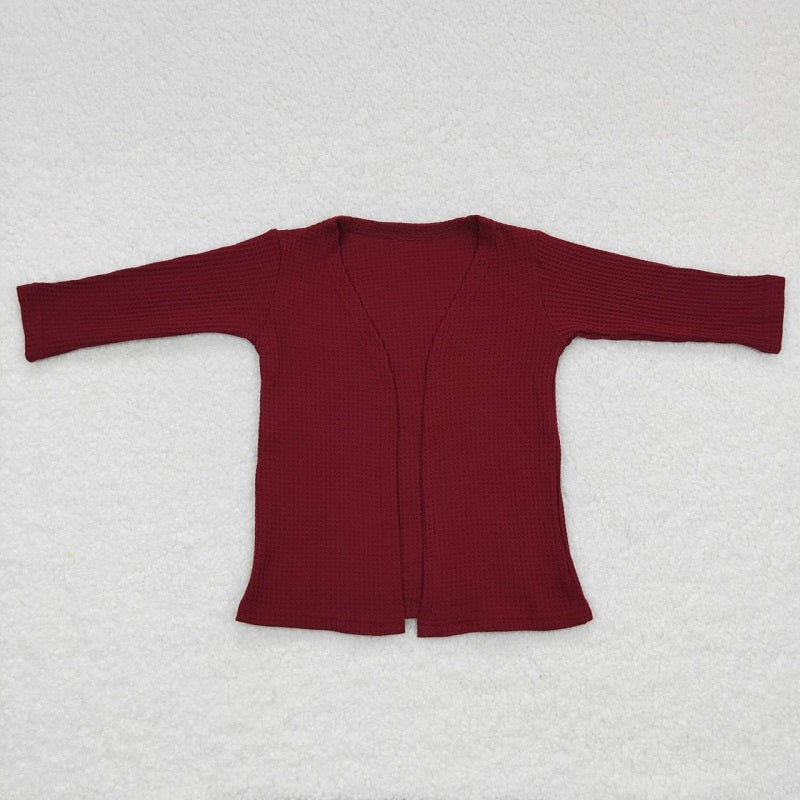 GT0247 Fuchsia Long Sleeve Cardigan Top