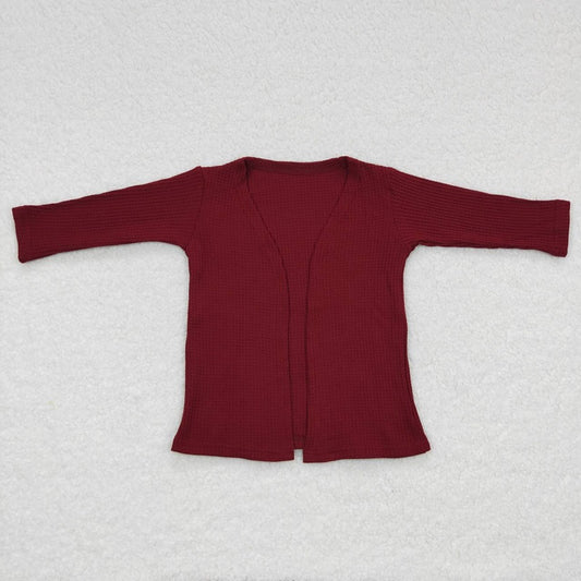 GT0247 Fuchsia Long Sleeve Cardigan Top