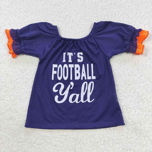 GT0275 Offset Purple Short Sleeve Top