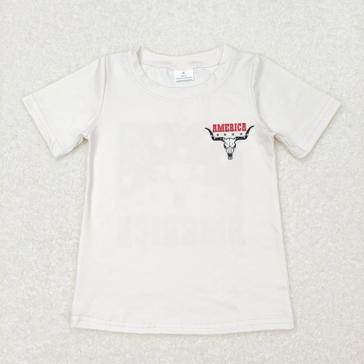 GT0465 Star alpine cow head beige short-sleeved top D 6.10