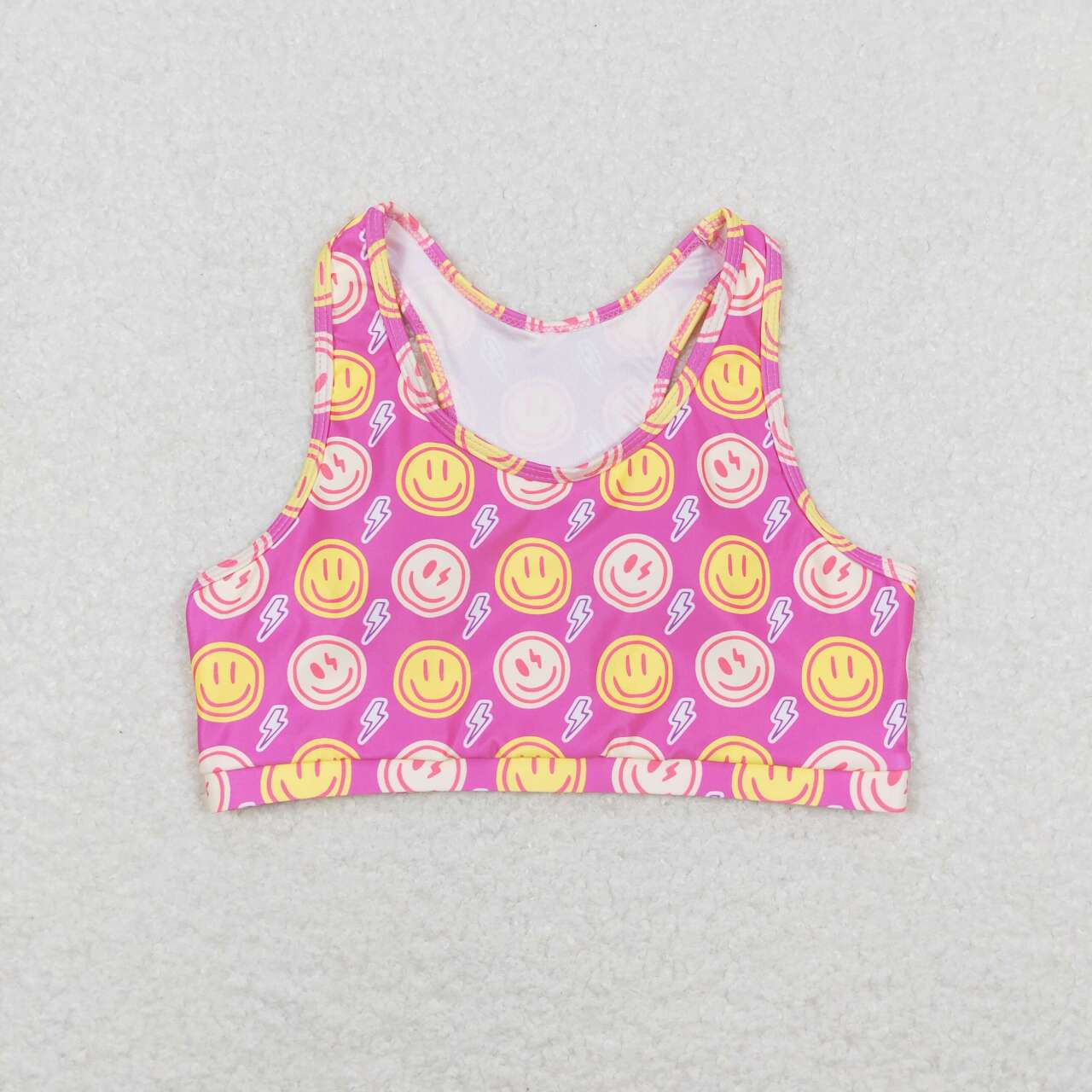 GT0520 Lightning rose red sleeveless top