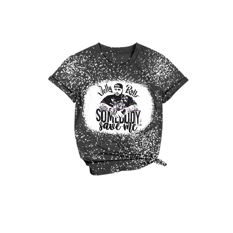 GT0529 Adult Women Country Short Sleeve T-shirt Top