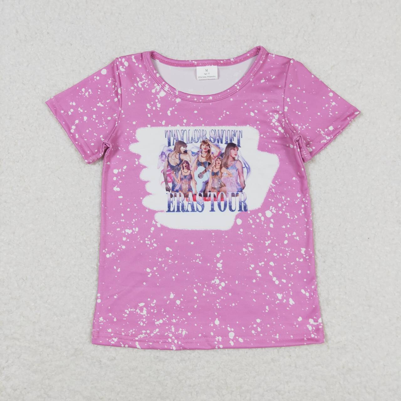GT0539 Rose pink short-sleeved top