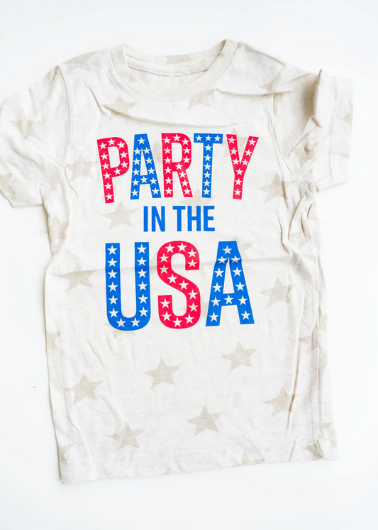 presale GT0585 party in the usa star short sleeve top
