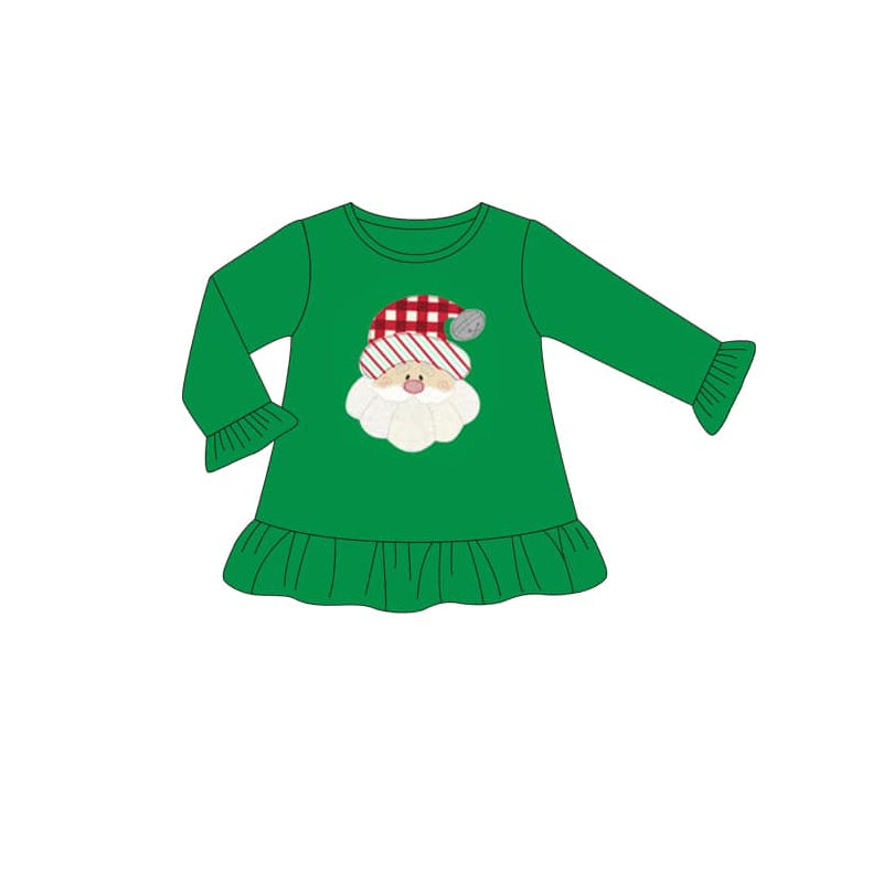 presale GT0623 Santa Claus Green Lace Long Sleeve Top