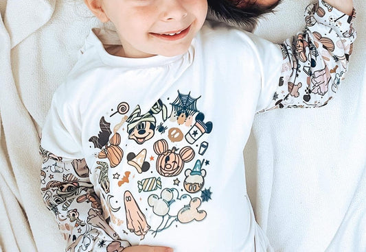 presale GT0730 Halloween Balloon White Long Sleeve Top 2024 8.10