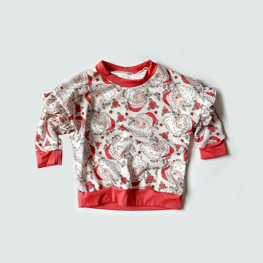 presale GT0797  Beige Santa Claus Leaf Lace Long Sleeve Top 2024 9.16