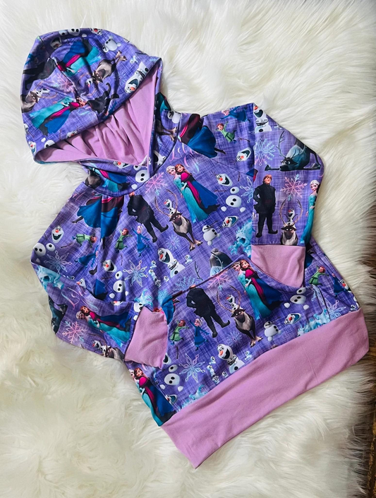 presale GT0805 Princess blue purple hooded long-sleeved top 2024 9.19