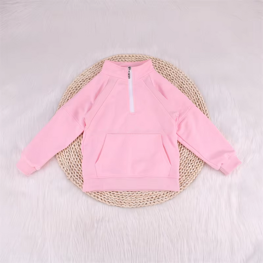 presale GT0838 Baby Girls Pink Active Pulllover Top 2024 9.28