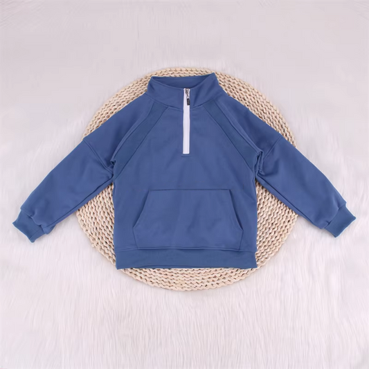 presale GT0841  Baby Girls Blue Active Pulllover Top  2024 9.28