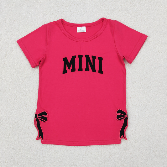 GT0917 Baby Girls Mini Bow Tee Shirts Tops D 3.21