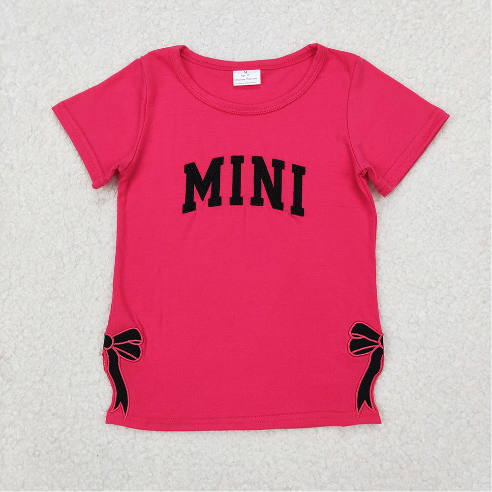 GT0917 Baby Girls Mini Bow Tee Shirts Tops    D 3.21