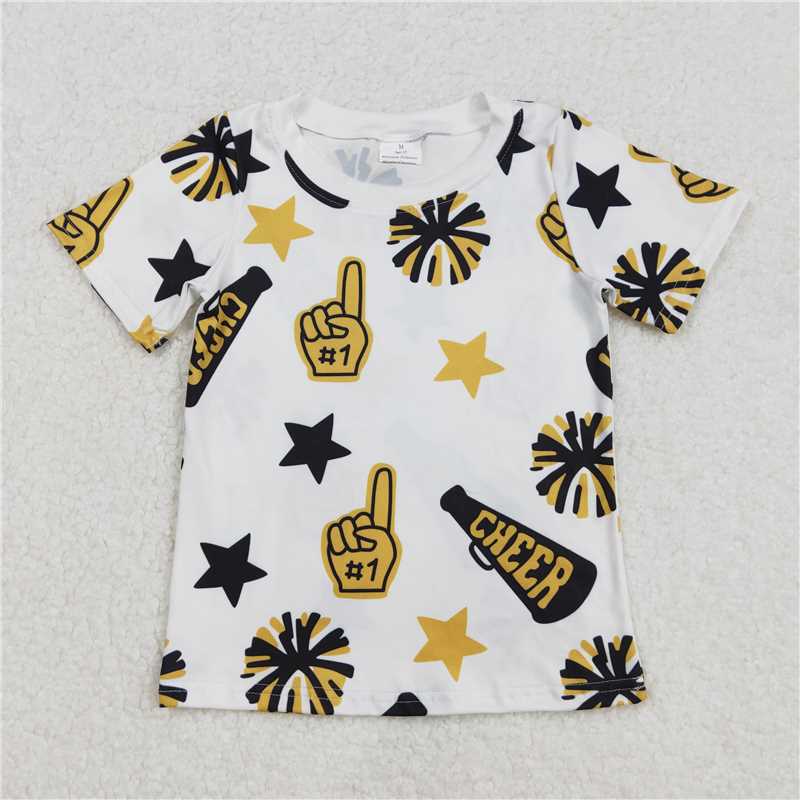 Sibling Baby Girls Cheer Team Tee Shirts Top D 6.18