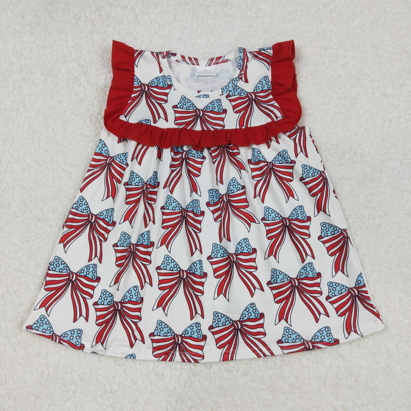 GT0949 4th of july flag coquette dress