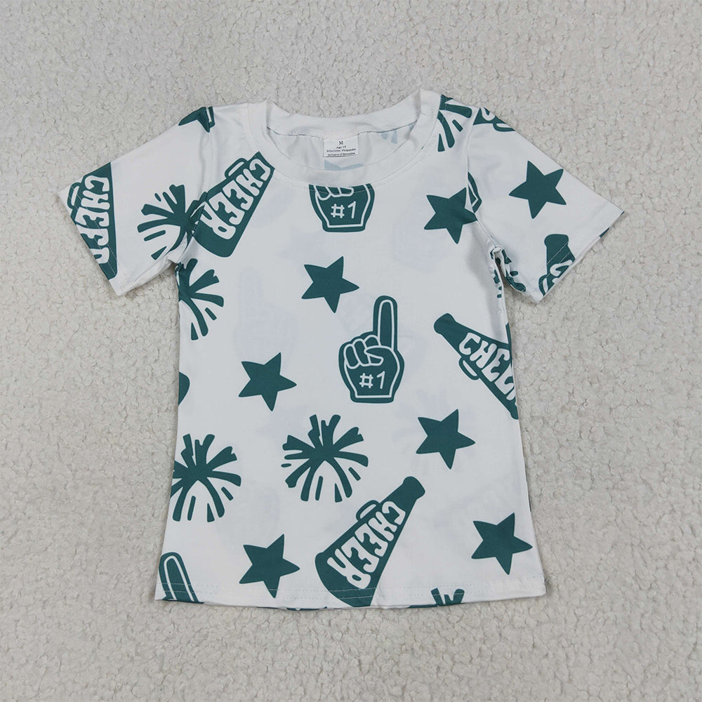 Sibling Baby Girls Cheer Team Tee Shirts Top D 6.18