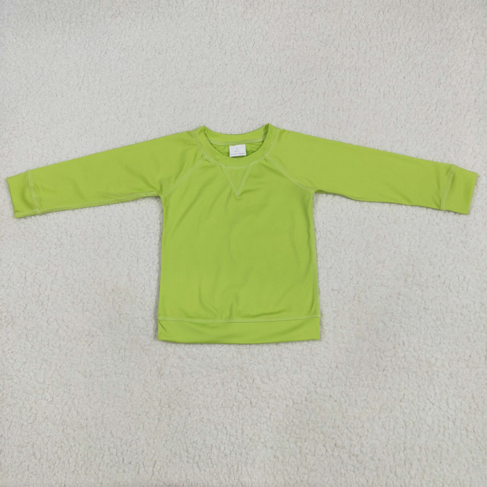 GT0971 Baby Girls Aqua Long Sleeves Yoga Shirts Top   D 5.14