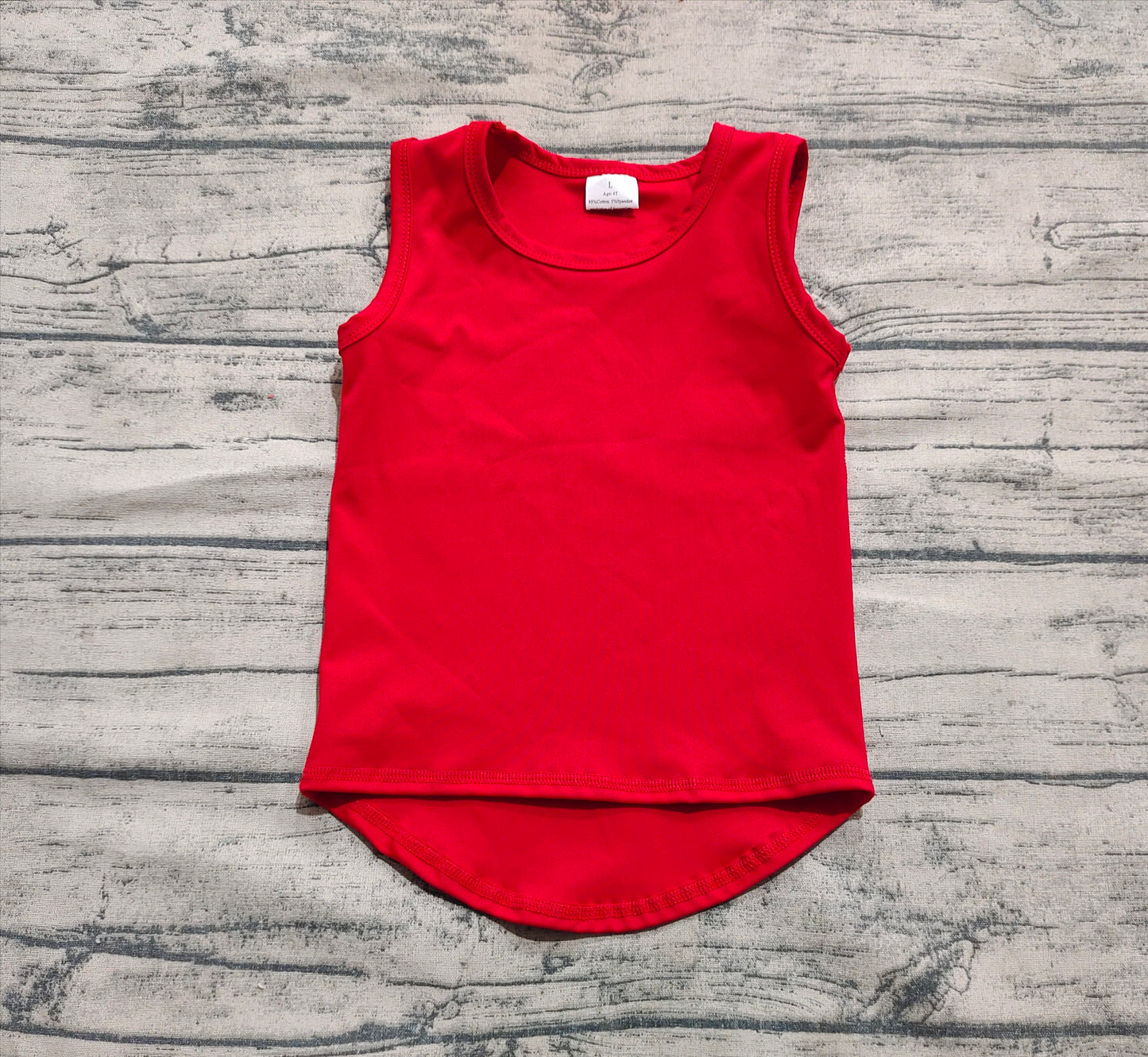 GT0981 Baby Girls Red Sleeveless Vests Top  D 5.16