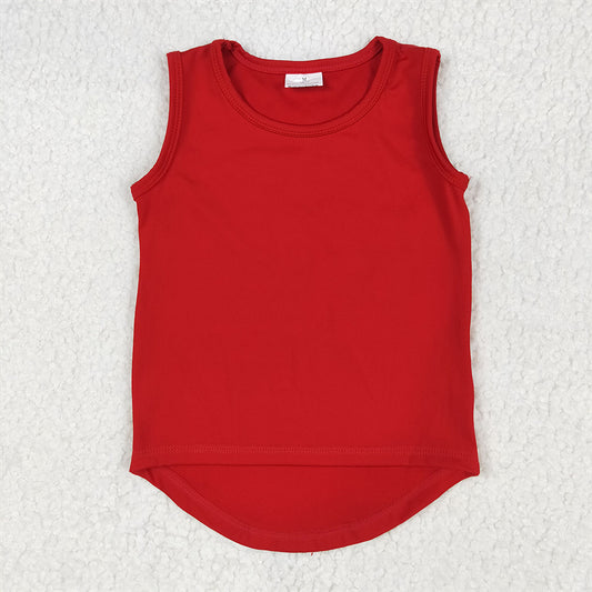 GT0981 Baby Girls Red Sleeveless Vests Top D 5.16