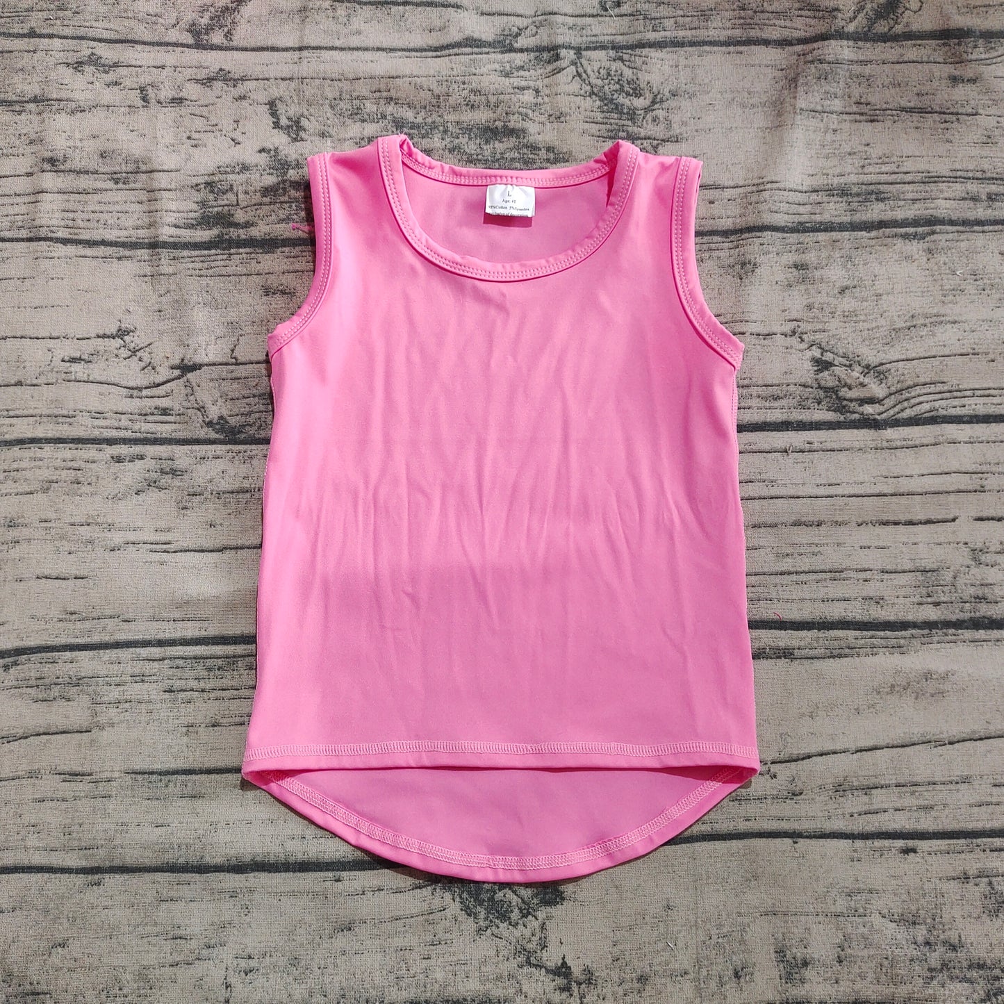GT0983 Baby Girls Pink Sleeveless Vests Top   D 5.22
