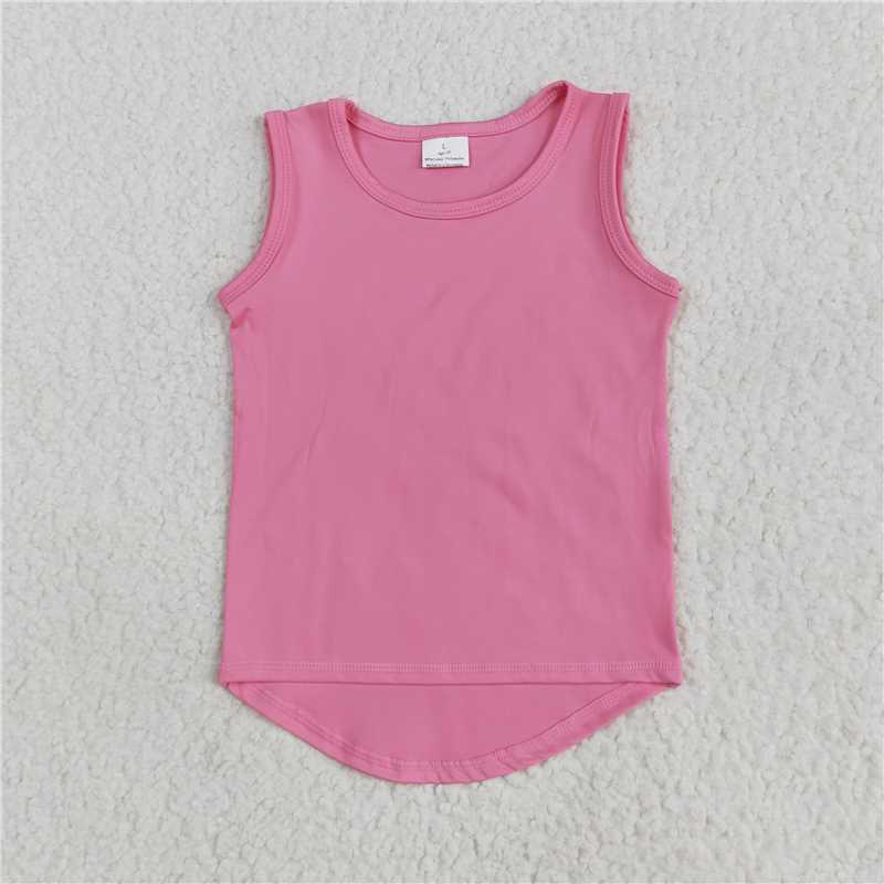 Match Hot Sale Baby Girls Colorful Sleeveless Vests Yoga Top  D 6.3