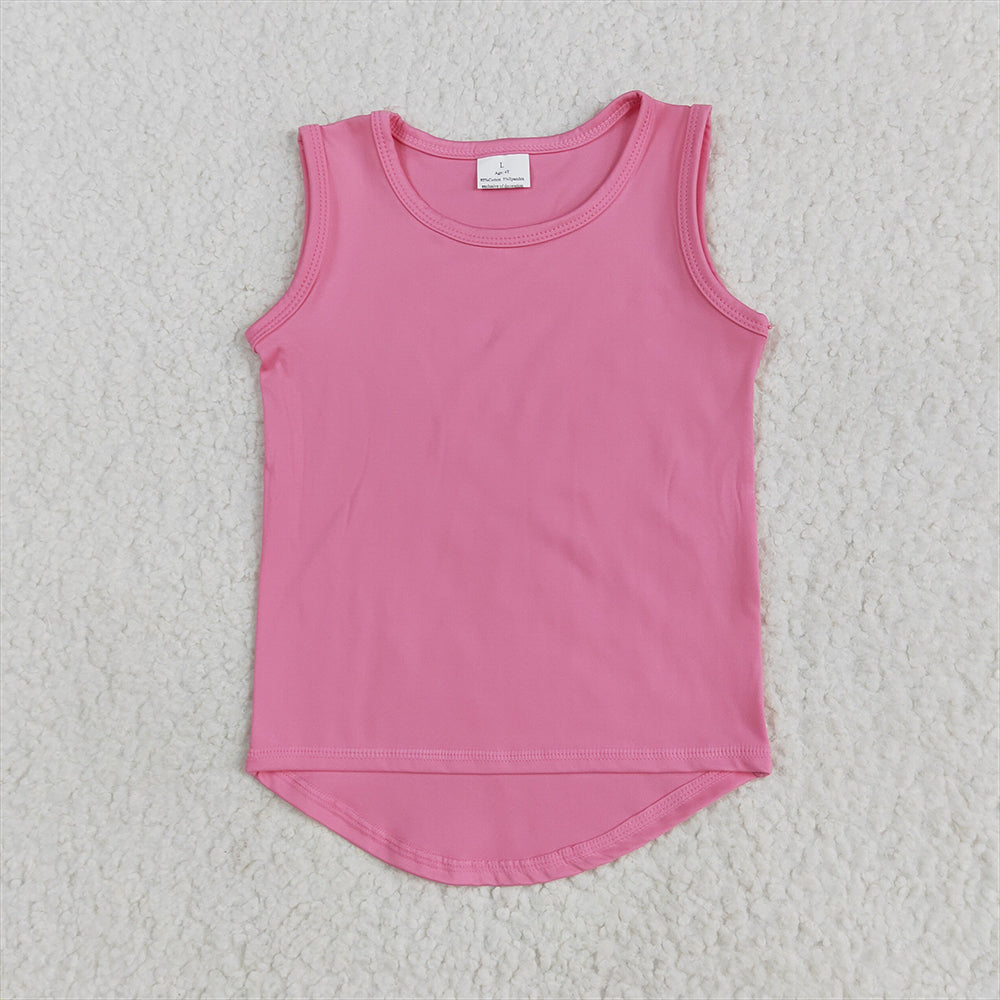 GT0983 Baby Girls Pink Sleeveless Vests Top   D 5.22