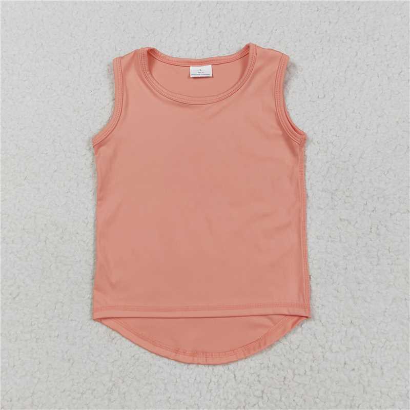 Match Hot Sale Baby Girls Colorful Sleeveless Vests Yoga Top  D 6.3