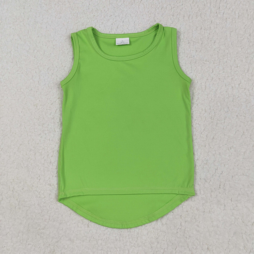 GT0985  Baby Girls Green Sleeveless Vests Top D 5.8