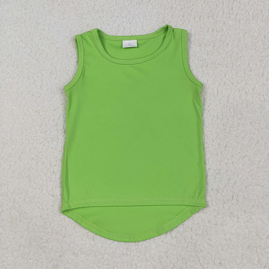 GT0985  Baby Girls Green Sleeveless Vests Top D 5.8