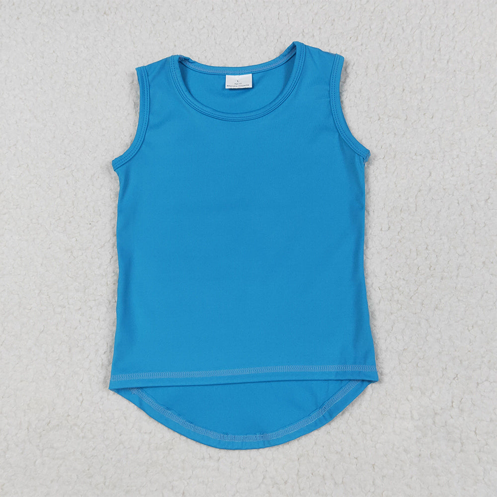 GT0986  Baby Girls Blue Sleeveless Vests Top D 5.23