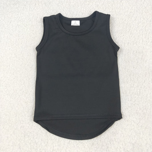GT0987 Baby Girls Black Sleeveless Vests Top D 5.17