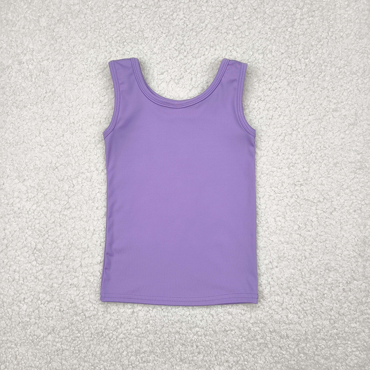 GT0990 Baby Girls Lavender Sleeveless Yoga Active Tee Shirts Vest   D 4.12