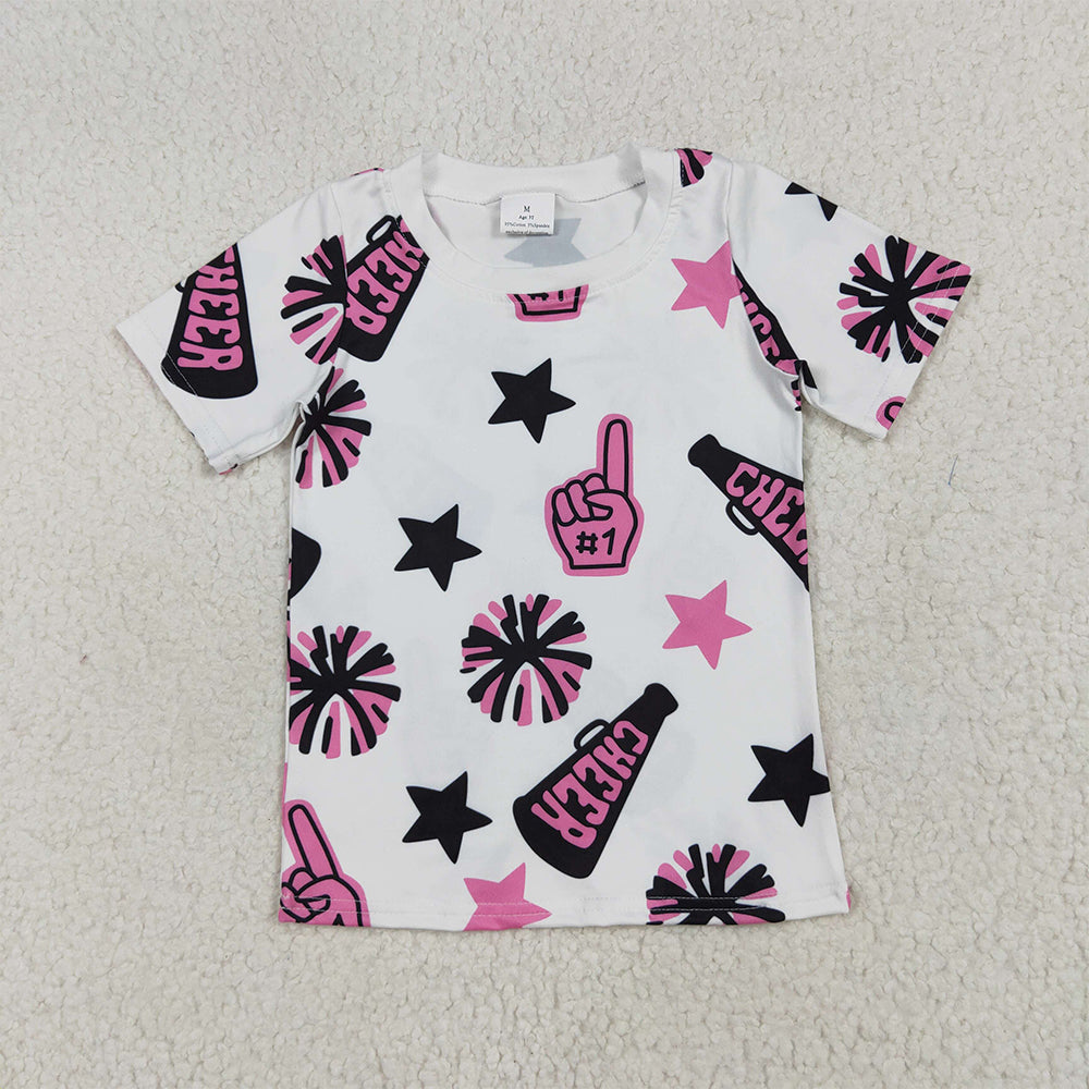 GT0994  Baby Girl Pink Cheer T-shirt