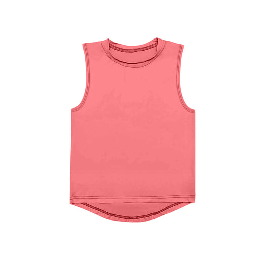 presale GT0997 Baby Girls Peach Sleeveless Yoga Active Tee Shirts Vest D 4.2